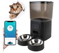 Dispenser automatico di cibo intelligente wireless wifi 5l app nero nuxie