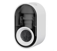 Dispenser automatico di dentifricio con supporto per montaggio a parete e copertura antipolvere per un'estrazione controllata del dentifricio e un'installazione ordinata del bagno (balck)