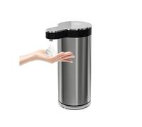 Dispenser automatico di liquido schiumoso moderno in acciaio inossidabile da 350 ml, capiente cisterna per il lavaggio delle mani, dispenser di sapone a batteria