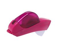 Dispenser automatico di nastro adesivo rosso rosa con una sola pressione per nastro trasparente adatto per nastrare regali, pacchetti, album di ritagli, buste
