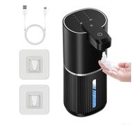 Dispenser automatico di sapone 380 ml controllo volume regolabile | Ricaricabile USB-C, 1200 mAh per batteria, 80 giorni di utilizzo, sensore touchless, grado di impermeabilità IPX5
