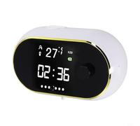 Dispenser automatico di sapone, 450 ml, senza contatto, dispenser di sapone in schiuma con display della temperatura e ora, per bagno, cucina (schiuma bianca)