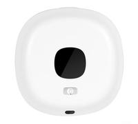 Dispenser automatico di sapone a parete per bagno con tecnologia di rilevamento a infrarossi, display LCD retroilluminato, indicatore di temperatura, batteria, erogatore di schiuma senza contatto per
