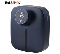 Dispenser automatico di sapone automatico a parete multifunzionale ricaricabile USB Sensore a infrarossi Display digitale a LED Dispenser di sapone in schiuma