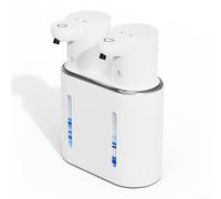 Dispenser automatico di sapone da 800 ml, a doppia uscita per schiuma e sapone gel, con sensore intelligente per erogazione senza contatto in aree residenziali e commerciali (schiuma+schiuma)