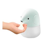 Dispenser automatico di sapone, dispenser di sapone senza contatto a mani libere, dispenser di schiuma ricaricabile per bambini, bagno, cucina, ufficio, hotel e commerciale, 300 ml, blu (verde)