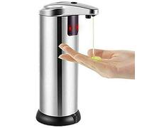 Dispenser automatico di sapone in acciaio inox, 250 ml, con sensore a infrarossi in acciaio inox, per casa, hotel bagno