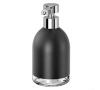 Dispenser automatico di sapone in schiuma, dispenser elettrico regolabile a 4 marce, 380 ml, montaggio a parete senza contatto (schiuma - nero)