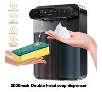 Dispenser automatico di schiuma e sapone gel da 3000 mAh Display intelligente a parete Dispenser di schiuma con sensore touchless Lavamani Bagno Model-A
