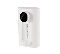 Dispenser automatico per collutori da 540 ml per il bagno, dispenser ricaricabile per collutori con 2 tazze magnetiche, contenitore per collutorio a parete, induzione intelligente (10/20/30 m Bianco