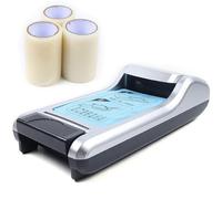 Dispenser automatico per pellicola per scarpe - Macchina portatile per avvolgere copriscarpe per casa, ufficio, supermercato, fabbrica - Proteggi i pavimenti con 3 rotoli di pellicola per scarpe