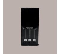 Dispenser Automatico Porta Palette Gelato a 3 Piste Colore Nero