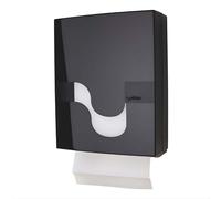 Dispenser Bagno Asciugamani Piegati a V o C Megamini Nero Celtex - Distributore