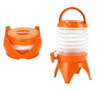 Dispenser Bevande Pieghevole con Rubinetto 3,5 Litri 7,5 Litri Qualità Top Contenitore Erogatore Acqua Facile da Riempire e Pulire Frigo Picnic Cocktail Spiaggia Campeggio Camper Feste (7.5, Litri)
