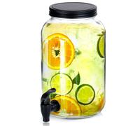 Brocca di vetro dispenser per bevande, con rubinetto in vetro, 3 l