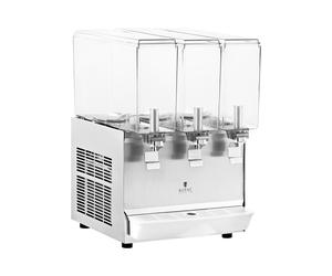 Dispenser bibite con rubinetto - 3 x 10 L - Royal Catering - sistema di raffreddamento RC-JDD03