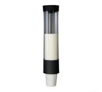 Dispenser Bicchieri per carta 35cm ABS Dispenser Bicchieri per(black) | ABS premium, design flip-top, protegge da polvere, capienza 60-80 pezzi, ideale ufficio