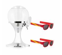 Dispenser birra Innovagoods Ball 3,5L con 2 occhiali Sunfold Red