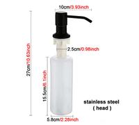 Dispenser Bottiglia Sapone Alta Qualità Lavello Sapone Nero ABS Dispenser Deter