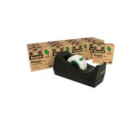 Dispenser C38 per nastri fino a 33 mt - 14 rotoli Scotch Magic 900 inclusi - nero - Scotch