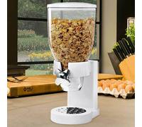 Dispenser Cereali Singolo Contenitore Dosatore Distributore Storage Pasta Bianco
