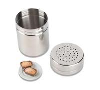 Dispenser con Fori per Zucchero, Multiuso Spargi spezie in metallo per sale e pepe, farina, Ricaricabile 3,4 pollici