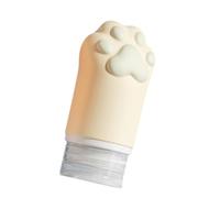 Dispenser cosmetico multiuso per gatto in silicone, contenitore portatile a tenuta stagna per shampoo, lozione, viaggio, contenitore cosmetico essenziale a forma gatto per la cura della