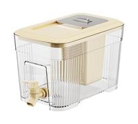 Dispenser da 6 litri con codolo - Contenitore per acqua e per alimenti | Dispenser per bevande con coperchio per tè, caffè, latte, sidro, stoccaggio frigorifero per feste