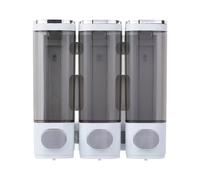 Dispenser da parete a per tre scomparti 500 ml per camera shampoo balsamo