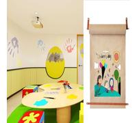 Dispenser da parete per carta Kraft, Distributore di rotoli di carta kraft da parete in legno con barra di taglio da 22,8 a 30,3 pollici(Wide 22.8inch/58cm)