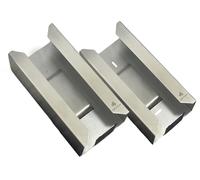 Dispenser da Parete per Guanti Monouso in Acciaio INOX, Set di 2 Pezzi, Montaggio a Muro