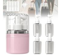 Dispenser da viaggio 4 in 1, Set di flaconi dispenser da viaggio 4 in 1, 50 ml, Dispen-ser da viag-gio ricaricabile, 4-in-1 Barattoli da Viaggio Riutilizzabili, per Shampoo, Lozioni (M3)