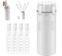 Dispenser da viaggio 4 in 1, Set di flaconi dispenser da viaggio 4 in 1, Dis-penser da viaggio ricaricabile, Contenitori Portatili a Prova di Perdite, Kit Viag-gio Aereo Bagaglio a Mano (M2)