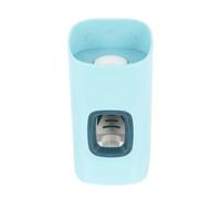 Dispenser Dentifricio a Parete senza Fori, Abs Blu, 1 Pezzo | Tubi Standard, Stabile, Adatto a Varie Misure, Nessuna Pulizia Richiesta
