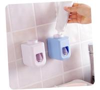 Dispenser Dentifricio Automatico da Parete in PP Bianco, Dosaggio | Uso a Mani Libere, Controllo della Quantità, Montaggio a Parete, per Bagno Domestico e Organizzazione Quotidiana