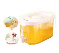 Dispenser di acqua fredda quadrato verde abete chiaro con rubinetto, brocca trasparente di grande capacità da 4 l per succhi di latte tè freddo, contenitore per bevande con doppio filtro per