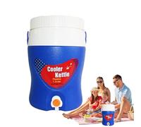 Dispenser di acqua isolato, dispenser di bevande isolate, erogatore di acqua calda e fredda con rubinetto - per bere, più con manico per campeggio, attività all'aperto, sport