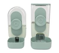Dispenser di Acqua per Cibo da Appendere, Gabbia per Distributore di Acqua per Cibo per Cani Automatico da Appendere Gatto con Ciotola per Animali Domestici (Menta verde)