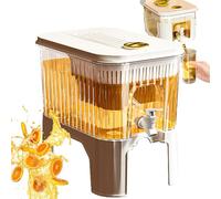 Dispenser di acqua per frigorifero - 3/5 l sottile per bevande, densità, contenitore per alimenti con rubinetto, serbatoio liquido freddo per tè, caffè, latte, per la casa, feste, picnic