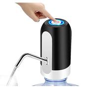 Dispenser di acqua per mascherine elettrico con USB e adattatore universale incluso per bottiglie e occhiali da 5 a 8 litri (nero)