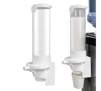 Dispenser di acqua - Porta bicchiere per refrigeratore d'acqua, dispenser a pulsante | Porta bicchiere d'acqua da parete, solvente automatico di carta, cono o da 7oz p