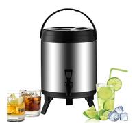 Dispenser di acqua portatile con funzione di raffreddamento, 8 l, dispenser termico per bevande, contenitore per bevande, da campeggio, per viaggi, vacanze, casa, ufficio, picnic