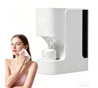 Dispenser di asciugamani caldi per il viso, scaldasalviette automatico compresso con 20 asciugamani, scaldasalviette usa e getta, temperatura costante 55°C, calore in 5 secondi