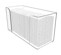 Dispenser di asciugamani di carta da appoggio Porta asciugamani per ospiti in acrilico trasparente adatto per asciugamani di carta piegati a Z o piegati a C - Capacità 150 asciugamani