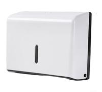 Dispenser di asciugamani di carta, senza trapano, impermeabile, in plastica ABS, da appendere, per bagno, cucina, uso commerciale, grande capacità, facile da installare, design moderno, bianco, nero