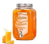 Dispenser di bevande | Dispenser per bevande per feste, contenitore in vetro a prova di perdite, con rubinetto, per limonata, champagne, barbecue, picnic, terrazze, compleanni, Natale, anniversari