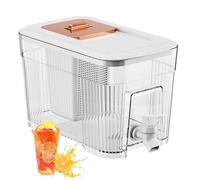 Dispenser di bevande frigo - Contenitore da bevanda alimentare da 6L, Spigot e di filtro incorporato | Memoria liquida multi -scopo, bevanda calda/fredda, design a prova di perdite, cucina per