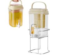 Dispenser di bevande ghiacciate per bevande fredde, grande volume per | Distributore di bevande per esterni, per viaggi, campeggio, avventura, riunioni, soda limona