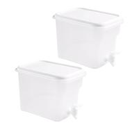 Dispenser di bevande in plastica per frigorifero portatile con perdita di donazione, contenitore professionale per cocktail, succhi di frutta, dispenser di acqua in plastica con bandiera