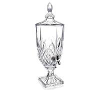 Dispenser di bevande in vetro da 0,8 galloni per feste 3L Crytal Iced Drink Dispenser con Spigot Wedding Beverage Server per Party Bar
